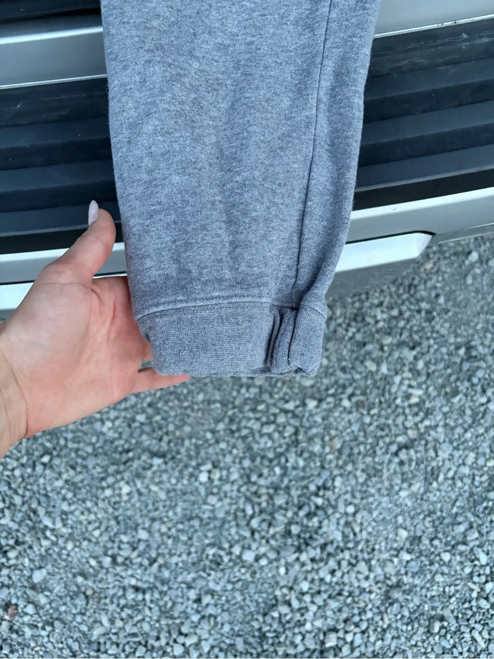 Nike Kids Gray Sweatpants with White Logo